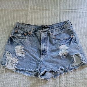Forever 21 distressed denim shorts